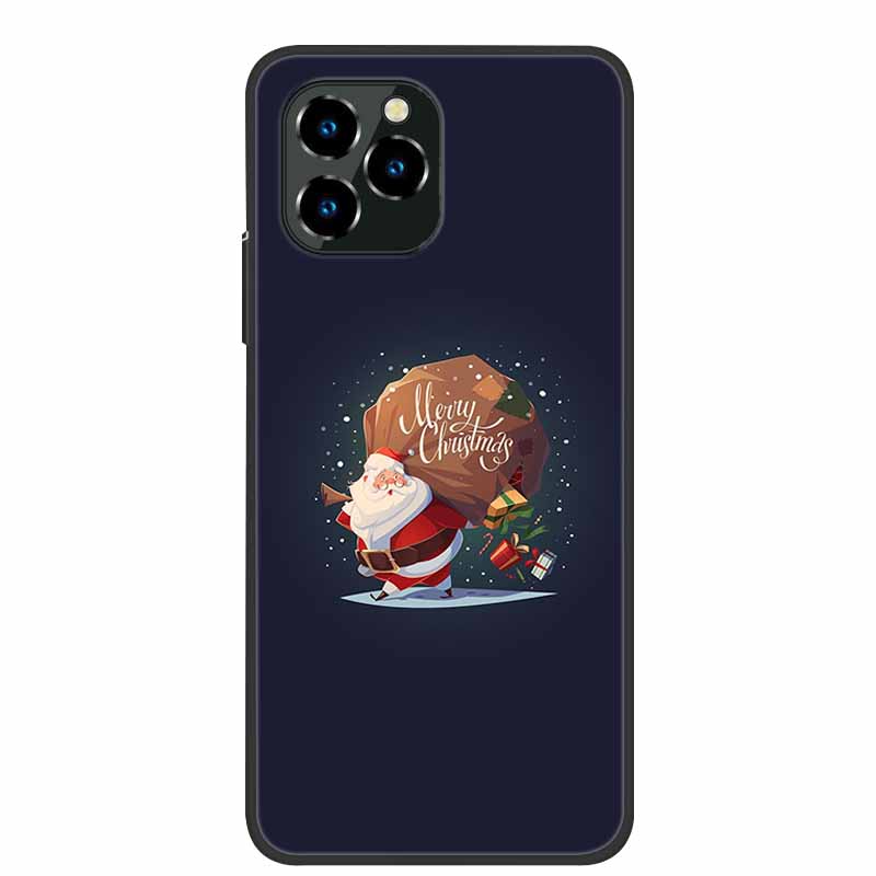 Phone Case For Oukitel C21 Pro Christmas Silicone TPU Soft Cover For Oukitel C21 Pro Coque Protector Bumper OukitelC21 Elk Funda