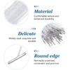 Garneck 100pcs White Elastic Ropes with Metal Hooks Barbed Cords Loop Round String with Metal Barbs Ropes for Party Cosplay Mask DIY Hat