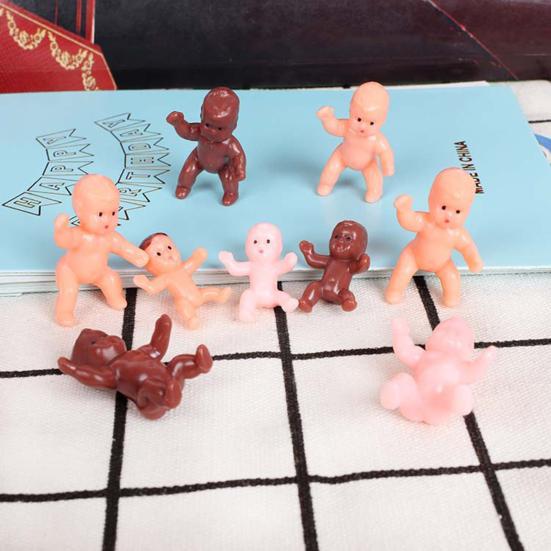 30 шт. Мини-фигурки для младенцев, многоразовые детские украшения, несъедобные украшения для торта