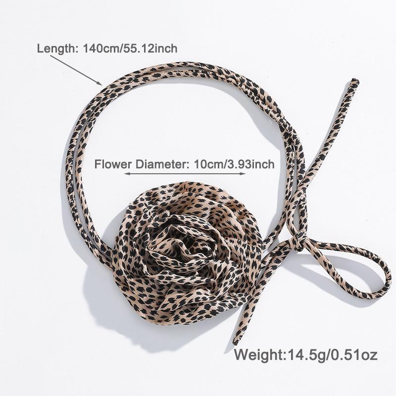 Новое шифоновое ожерелье-чокер в горошек с розами для женщин, аксессуары для вечеринок, длинное элегантное ожерелье с бантами