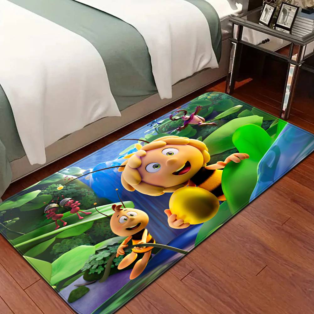 Bee M-Maya Floor Mat Kids Room Bedroom Decoration Balcony Anti-Slip Doormat Living Room Welcome Rug