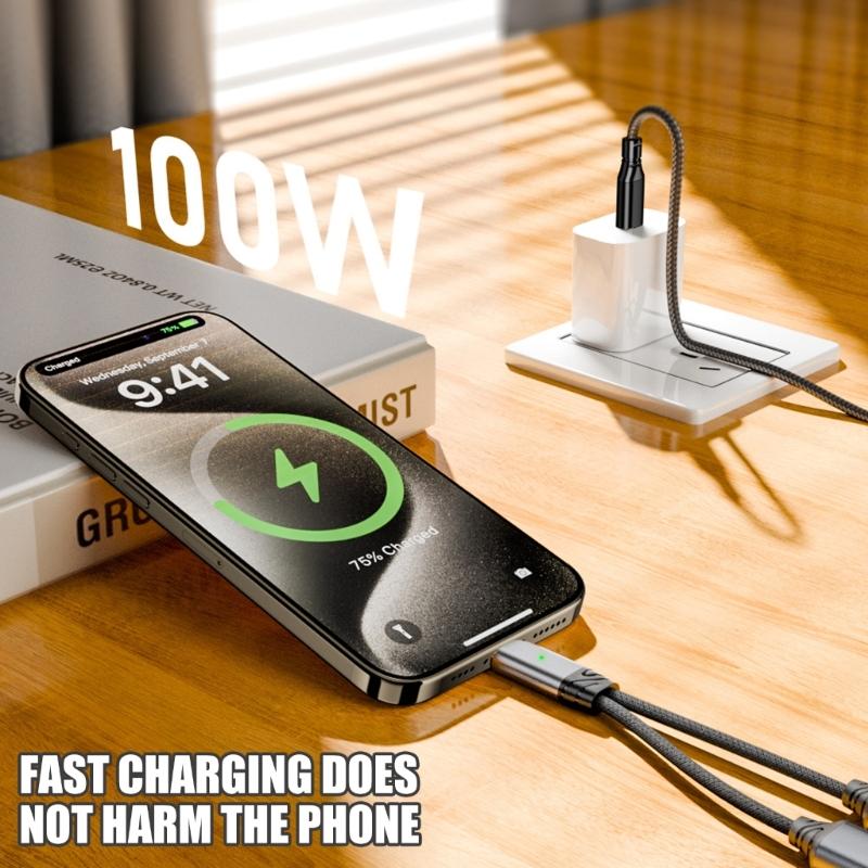 Донгл Type C для наушников и зарядки Hi-Fi качество звука Адаптер для быстрой зарядки Кабель Поддержка синхронизации данных