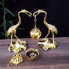 Журавль старинный золотой журавль курильница для благовоний держатель для благовоний подвесной лотос подвесная печь украшения для благовоний курильница из агарового дерева