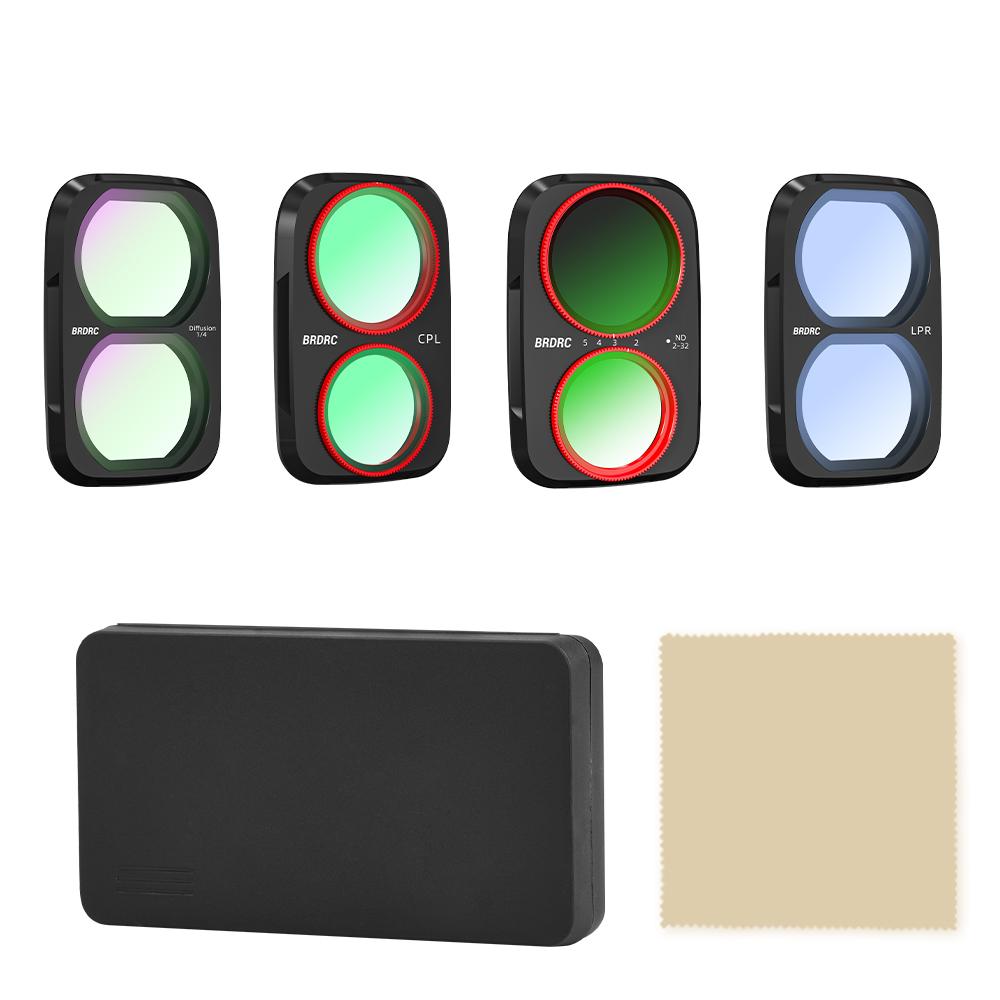 BRDRC Magnetic Lens Filters for DJI Osmo Pocket 4P Creator Photography Accessories UV CPL ND16 VND Filters