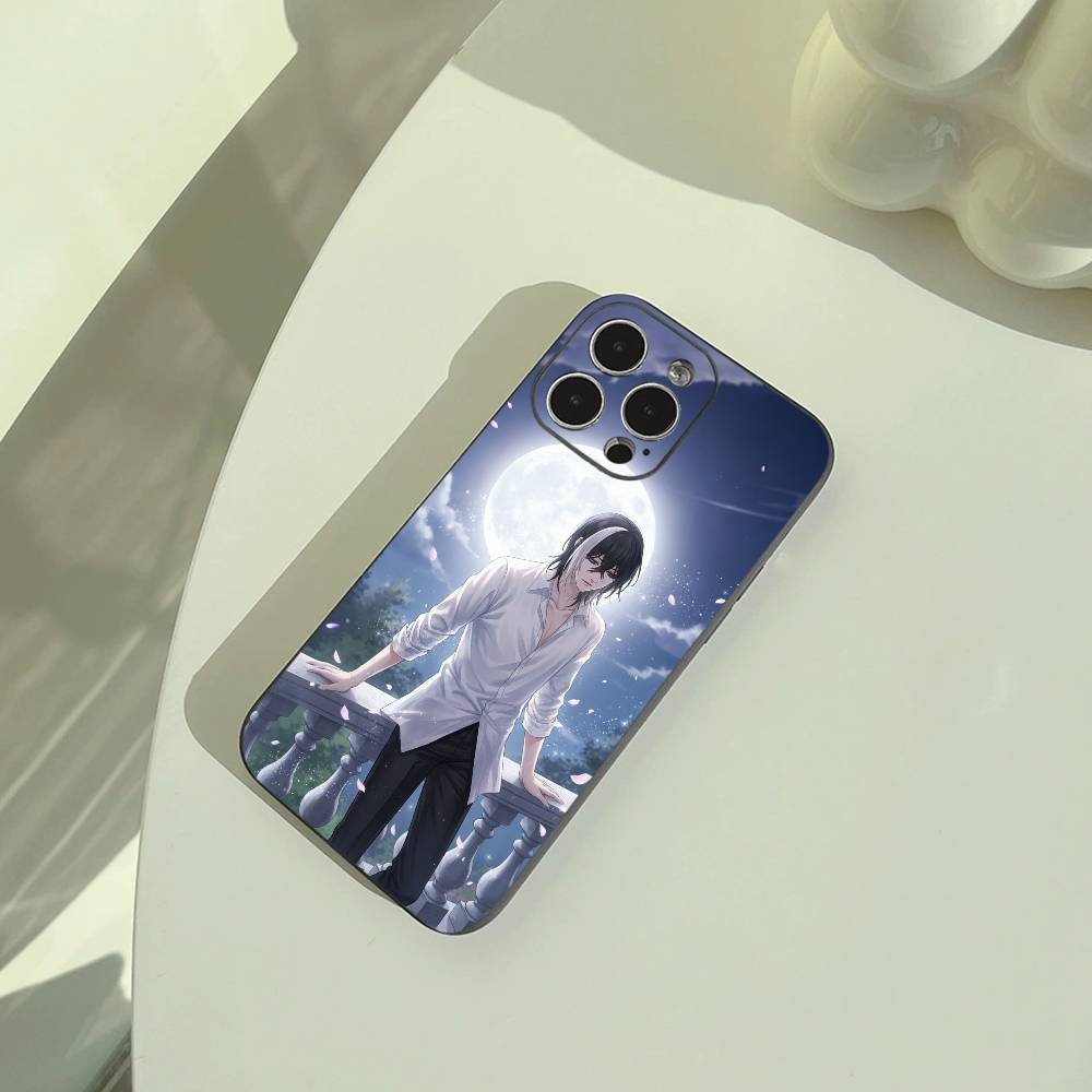 Классическое аниме-B--Черный дворецкий Чехол для телефона для iPhone 17,16,15,14,13,12,11 Pro Max, Легкий и практичный Мягкий черный чехол