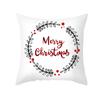 Merry Christmas Decorative Print Cushion Cover Home Living Room Sofa Decorative Square Pillow Cover 45 * 45cm