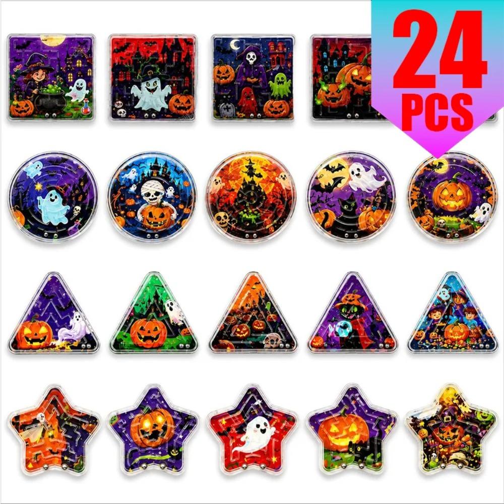 Halloween Mini Maze Game - Bulk Handheld Educational Puzzle for Kids Party Favors Travel Game Graduation Classroom Activity