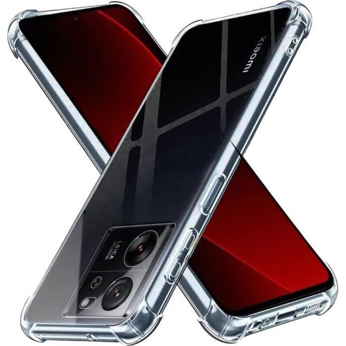 Shockproof Case - Phonillico® - Xiaomi 13T/13T PRO - Soft Silicone - Transparent - Reinforced Protection