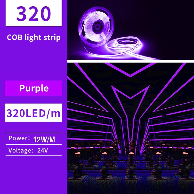 5 м/10 м/лот FCOB светодиодная лента высокой плотности гибкая COB DC24V RA90 синяя красная зеленая розовая 3000K 4000K 6000K светодиодная лента для украшения