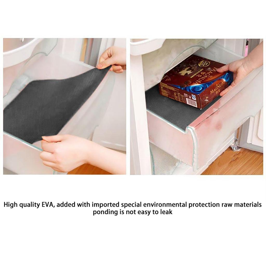 Waterproof Refrigerator Liner Mat Washable Mildew Kitchen Pad Anti-oil Cabinet Drawer Placemat Heat-insulat Fridge Mat Gadgets