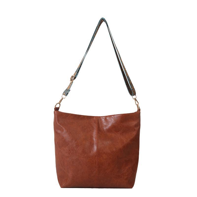 2024 Women's Large Capacity Retro Tote: Simple, Fashionable Shoulder & Messenger Bag
