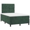 Maison Exclusive - Sommier à lattes de lit avec matelas vert foncé 120x190 cm