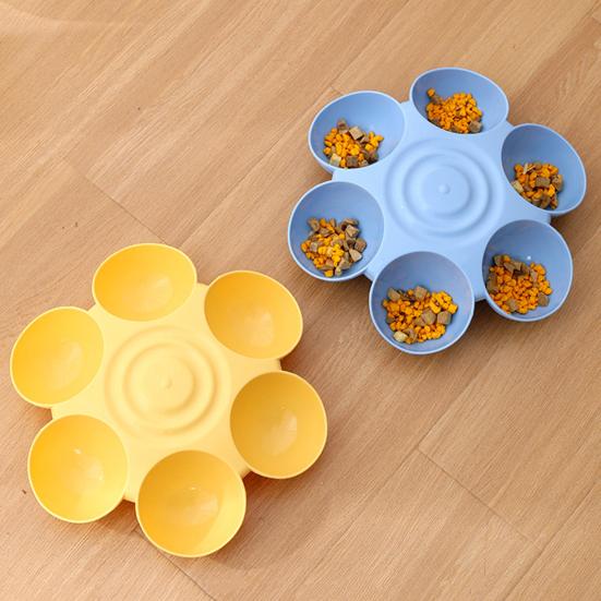 Миска для домашних животных с нескользящим дном в форме цветка, наклон 15 градусов, миска для собак, щенков