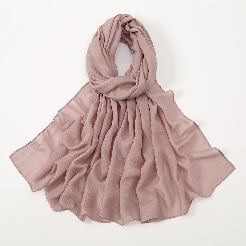 New Muslim Modal Hijab Rayon Cotton Shawls For Women Plain Scarf Big Size Headscarf Wraps Islamic Turban Headband 170*75cm