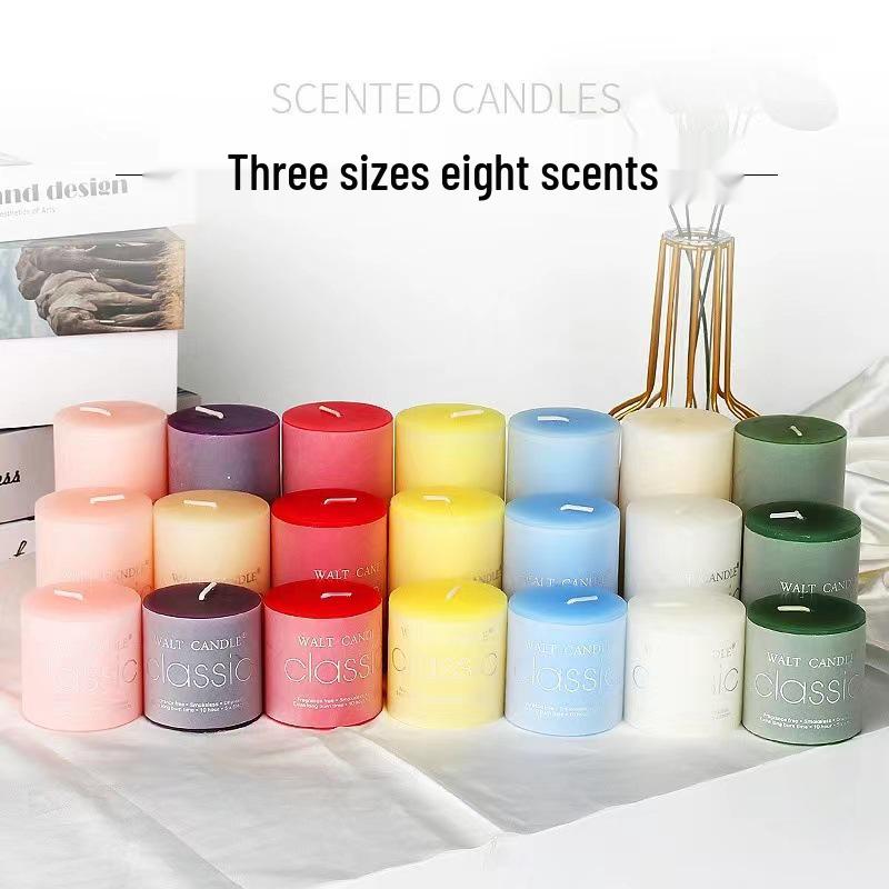 Красочные цилиндрические ароматические свечи - Бездымные для экстренных случаев, свадеб, дней рождения и украшения церкви или отеля