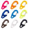 4pcs Multi-function Outdoor G-Ring Carabiner Clip  For Vest/Backpacks/Pouch/Bag/Belt