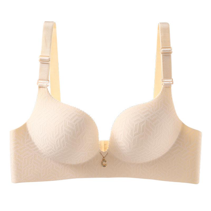 The new steamed bread cup is one piece, soft and comfortable, seamless underwear, small breasts are gathered to show that it is not empty