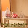 1:12 Dollhouse Miniature Candy Jar Tiny Vial Storage Bottle W/Lid Home Decor Toy