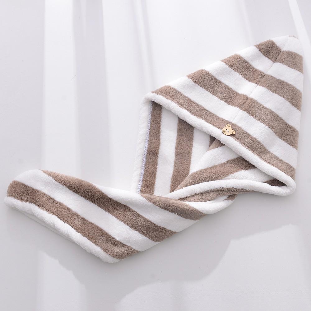 Мягкое впитывающее полотенце для волос из кораллового флиса и симпатичная повязка на голову для душа