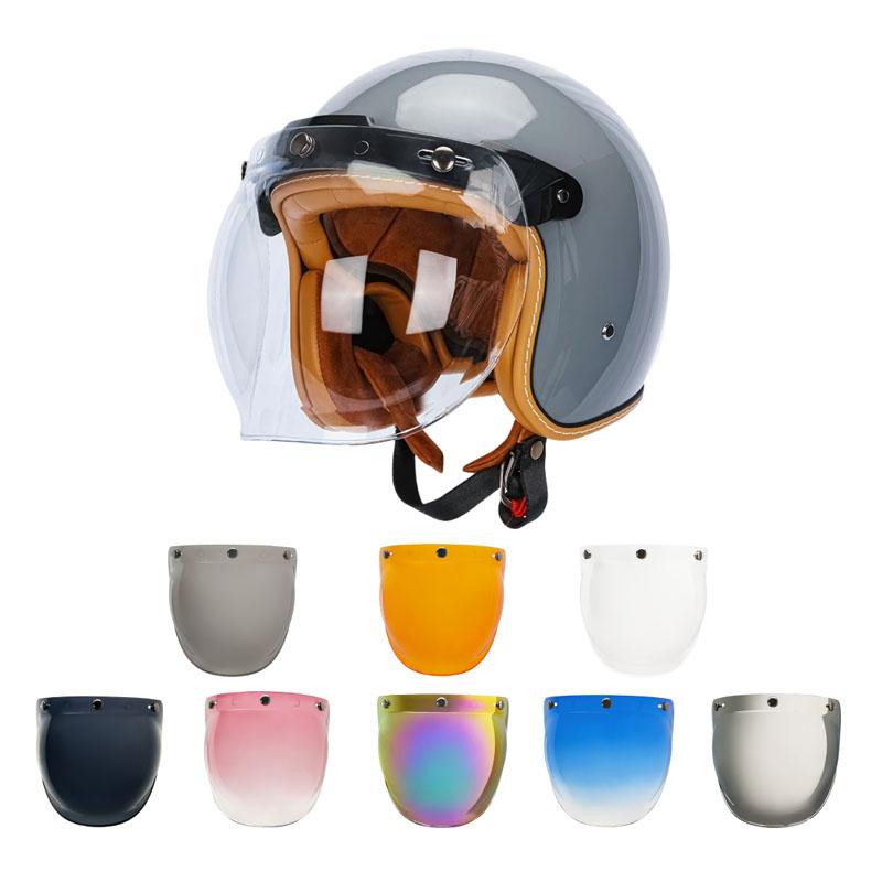 Motorcycle Helmet Bubble Visor Flip Up Open Face High Strength Accessories For Casco Moto BV01Speed Sensors 6