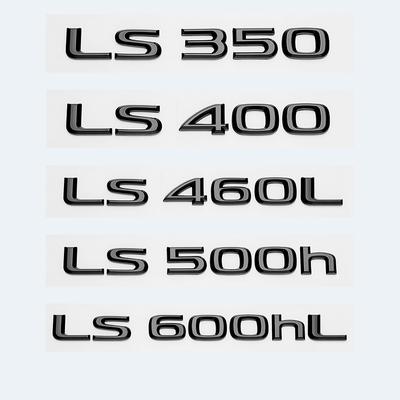 Глянцевые черные буквы из АБС-пластика LS350 LS400 LS460 LS460L LS500 LS500h LS600hL эмблема для багажника автомобиля Lexus логотип наклейка аксессуары для значков