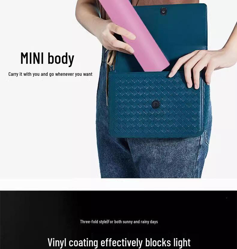 Rain or Shine: Color-Changing Three-Fold UV-Protective Umbrella