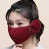 Fleece Earmuffs Mask Thermal Half Face Mask Breathable Earflap Wrap Mask  Riding