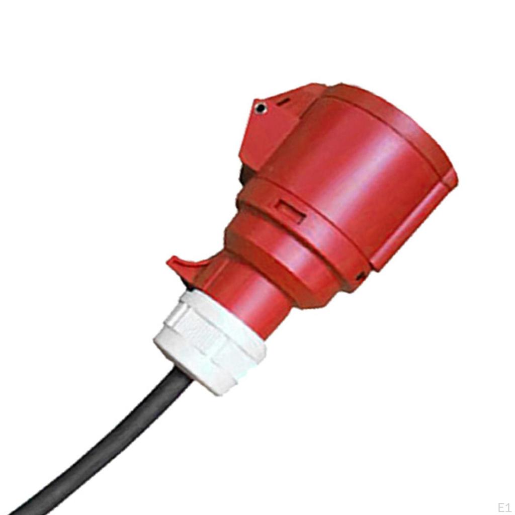 Cee 16A 5 Pin Coupling Socket Adapter Cable Extension Cord High Current IP44 Waterproof EV Charging