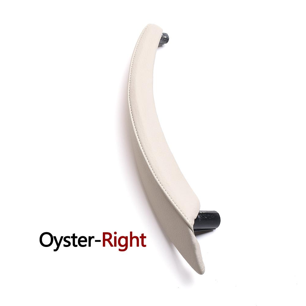 Left Right Interior Passenger Door Pull Handle Leather Outer Cover For BMW X5 X6 E70 E71 E72 2007-2014