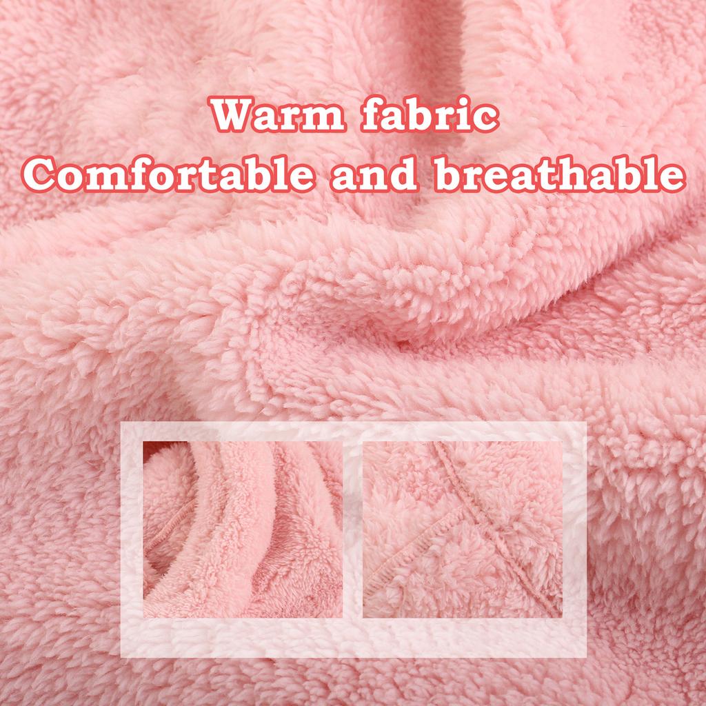 Детская зимняя балаклава с ушками животных и интегрированным шарфом для шеи