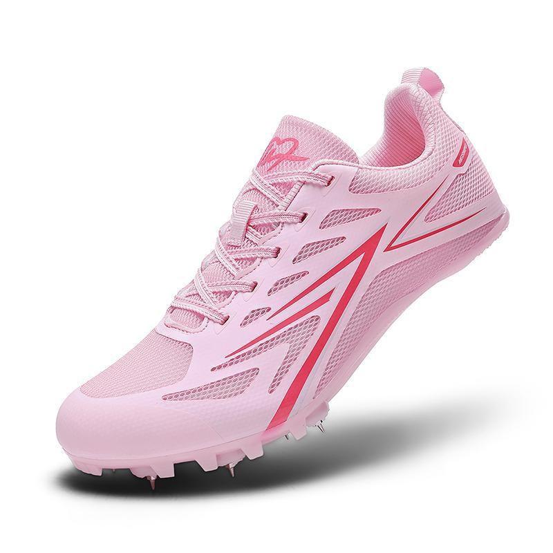 Racing student sports exam sprinting track shoes men's and women's high jump long jump running shoes medium and long running spikes