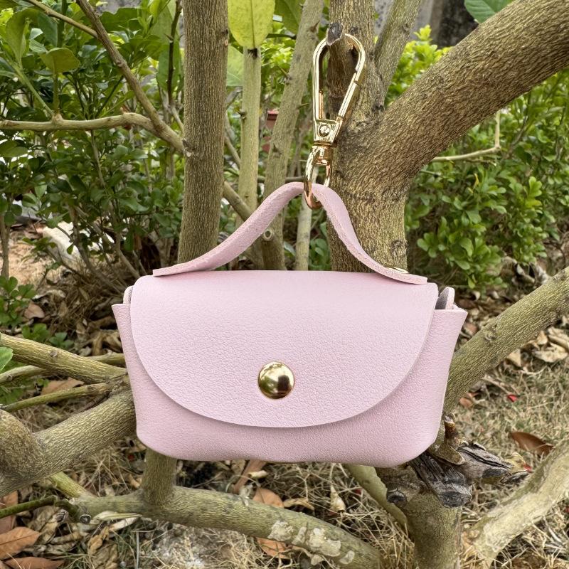 Стильный держатель для сумки для домашних животных из искусственной кожи, держатель для сумки для какашек для домашних животных с диспенсером для сумок для собак, портативная сумка для собачьих какашек, органайзер, принадлежности для домашних животных