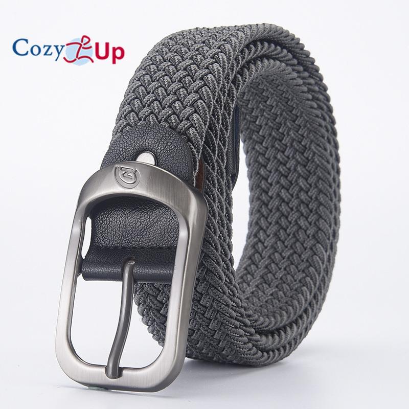 Men's Belt Casual Woven Elastic Belt Outdoor Sports Women's Belt Climbing Work Belt Jeans Suit Pants Men's And Women's Universal