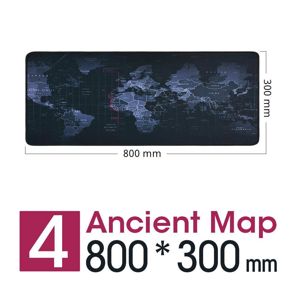 New World Map Speed Locking Edge Large Natural Rubber Mouse Pad Waterproof Game Desk Mousepad Keyboard Mat for Warcraft Dota LOL