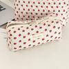 Vintage Fresh Floral Pencil Bags Korean Style Cute Multi-Functional Handbag Student Pencil Cases Stationery Supplies
