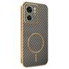 For Motorola Edge 40 5G/Edge (2023) 5G Phone Case Carbon Fiber Textured Electroplated TPU Back Cover