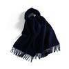Зимний однотонный шерстяной шарф для женщин Новый универсальный модный шарф с кисточками Теплый шарф на шею Удобный шарф из натуральной шерсти