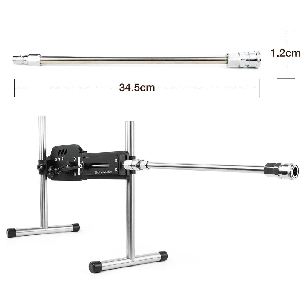 ANNGEOK Секс-машина Поршневая машина Стандартная секс-машина 33 см Удлинитель из нержавеющей стали Секс-машина Удлинитель Увеличенное расстояние Секс-машина Удлинитель