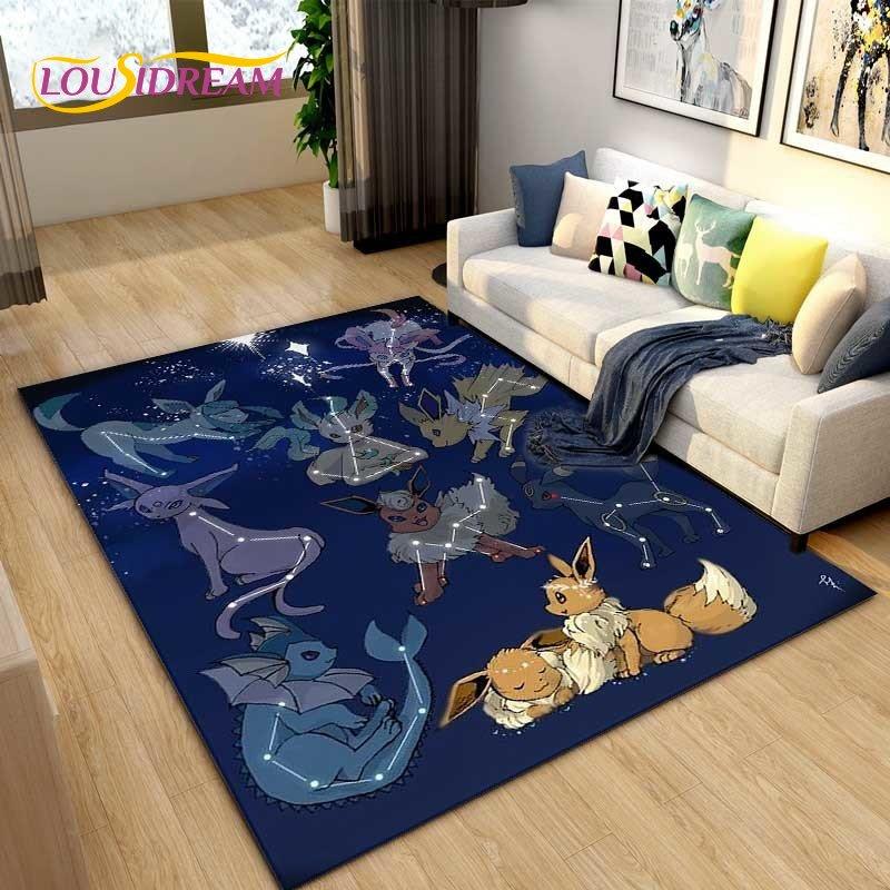 Japanese Anime Cartoon Cute Area Rug,Carpet Rug for Living Room Children's Bedroom Sofa Decoration,Kids Play Non-Slip Floor Mat