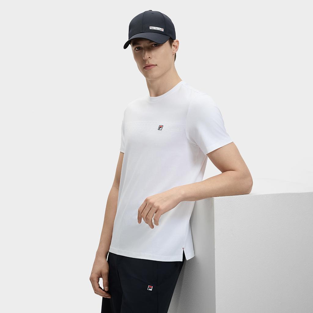 FILA MODERN HERITAGE T Shirt Men's Standard White F11M431101FWT
