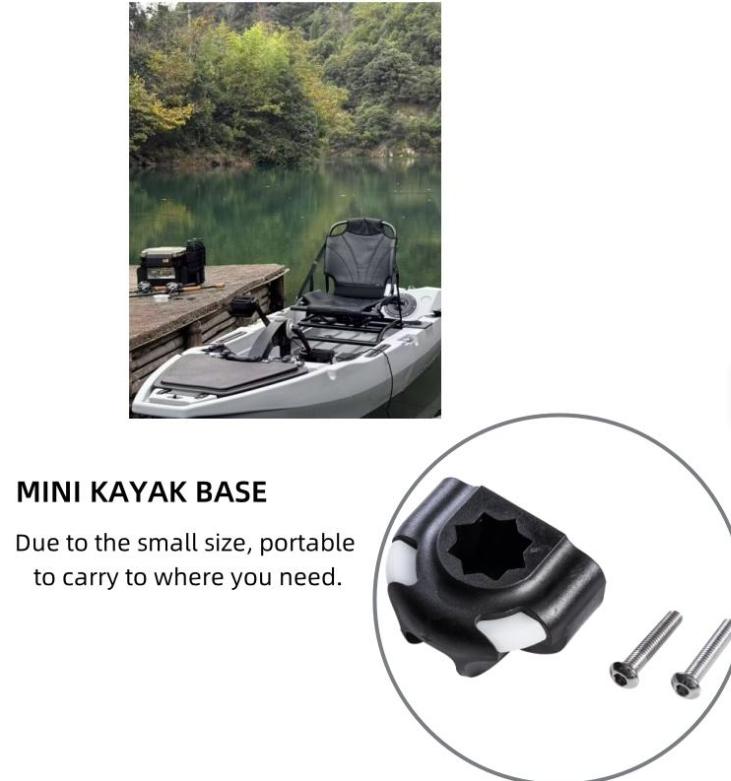 Yak Outdoors Pedal Fishing Kayak Pole for Mini Kayak & Canoe 1-Person with 1-Year Warranty Flagpole Base Mount Offshore Waters
