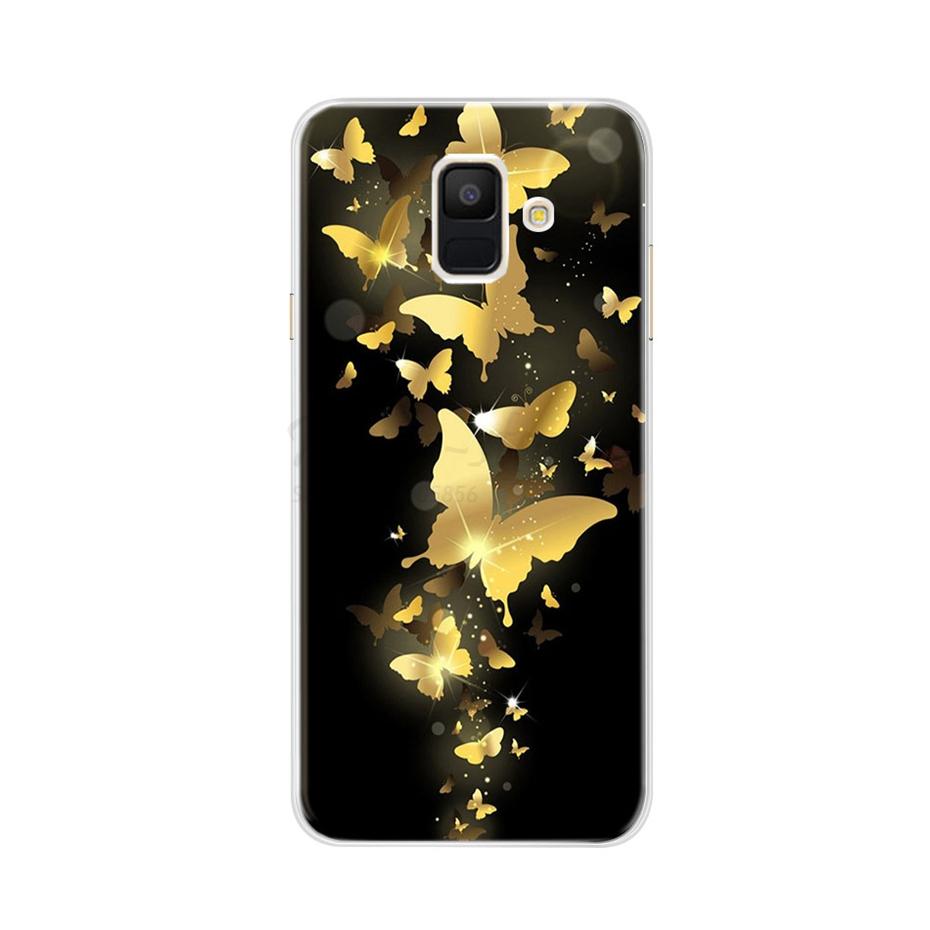 Чехол для Samsung Galaxy A6 2018 Прозрачный Мультяшный Мягкий ТПУ Силиконовый Чехлы для Телефона Задняя Крышка для Samsung Galaxy A6 A 6 Plus 2018