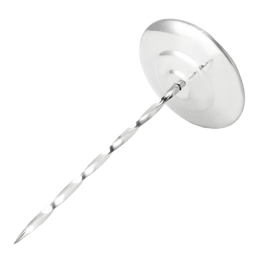 Receipt Bill Holder Thickened Stainless Steel Round Bottom Nonslip Ticket Spike for Restaurants