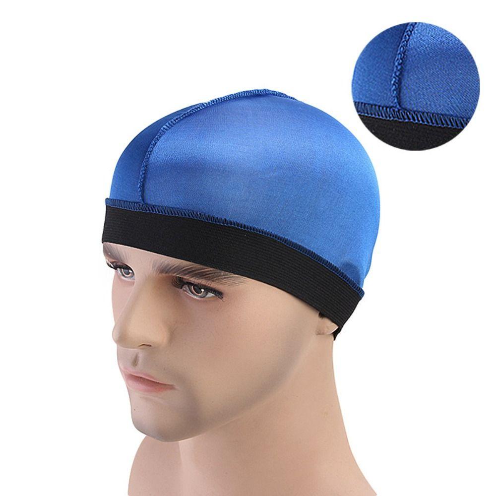 Сплошные цветные мужские шляпы Durag, дышащая многоцветная кепка Durag, капот, волнистые кепки, мужские