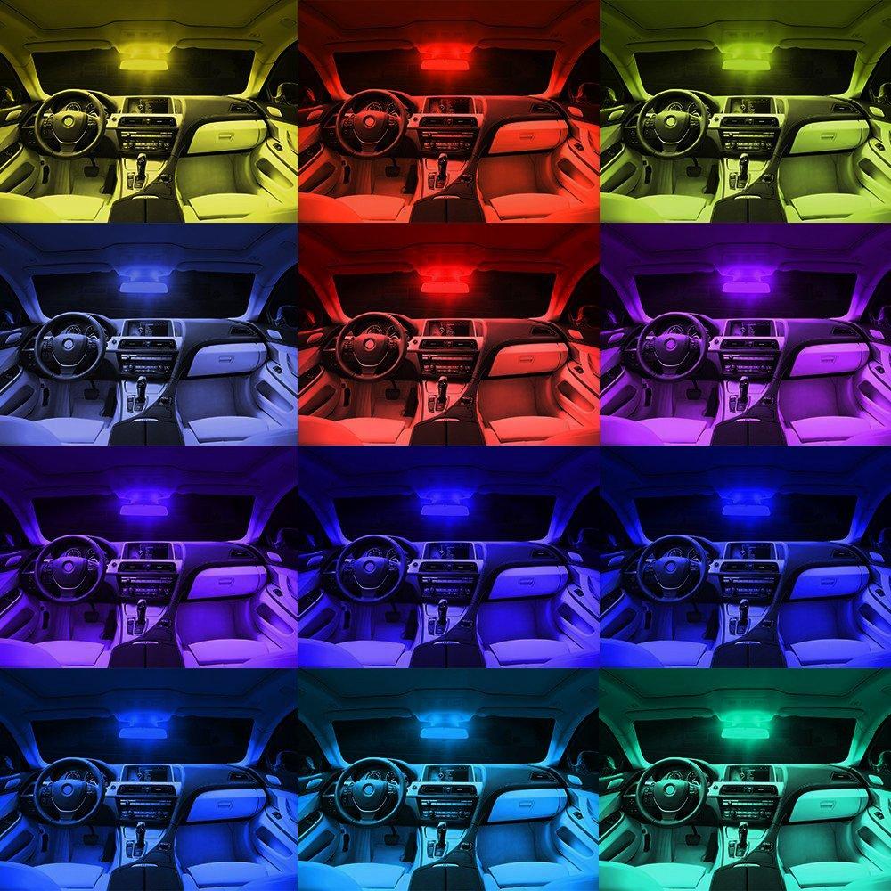 1797 Лампа для комнаты T10 x 31 мм светодиодная RGB светодиодная лампа, плафон, багажник, габаритный фонарь, номерной знак, общее назначение, C5W, гирлянда, двойной цоколь, тип Multi Co