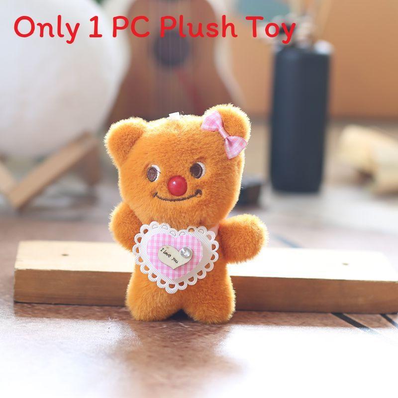 Butterfly Bear Plush Toy Cartoon Doll Keychain Backpack Pendant Gift Holiday