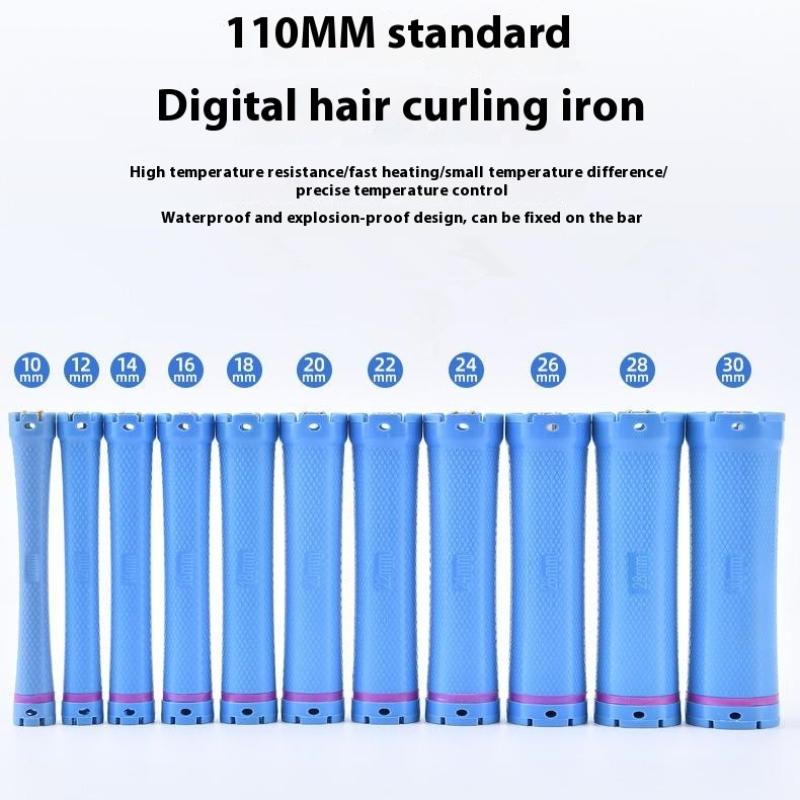 110 мм 24 В Цифровые бигуди для горячей завивки волос Электрические нагревательные бигуди Палочки Ролики Волнистые волосы Салон Парикмахерская Завивка Спиральные инструменты для укладки