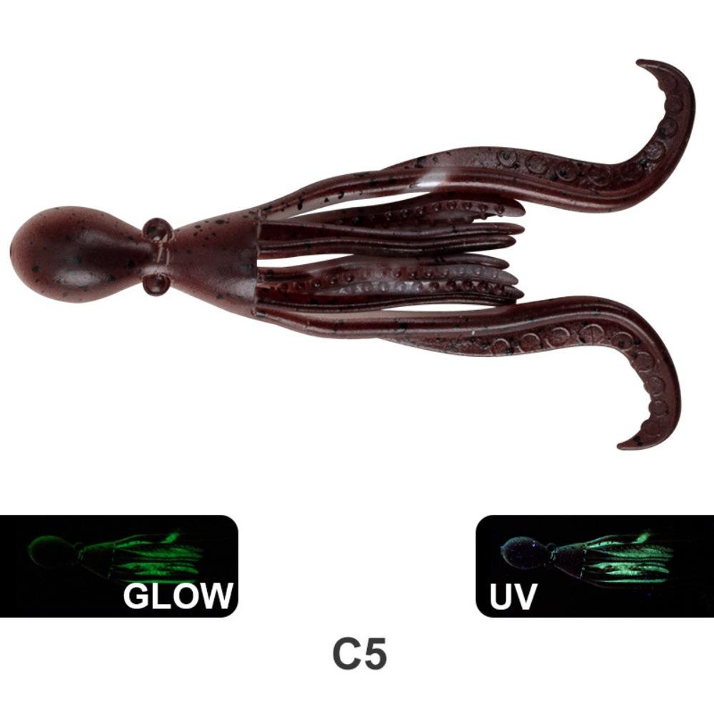 TPE Material Saltwater Octopus Bait Rubber Fishing Tackle 2024 Octopus Squid Lure