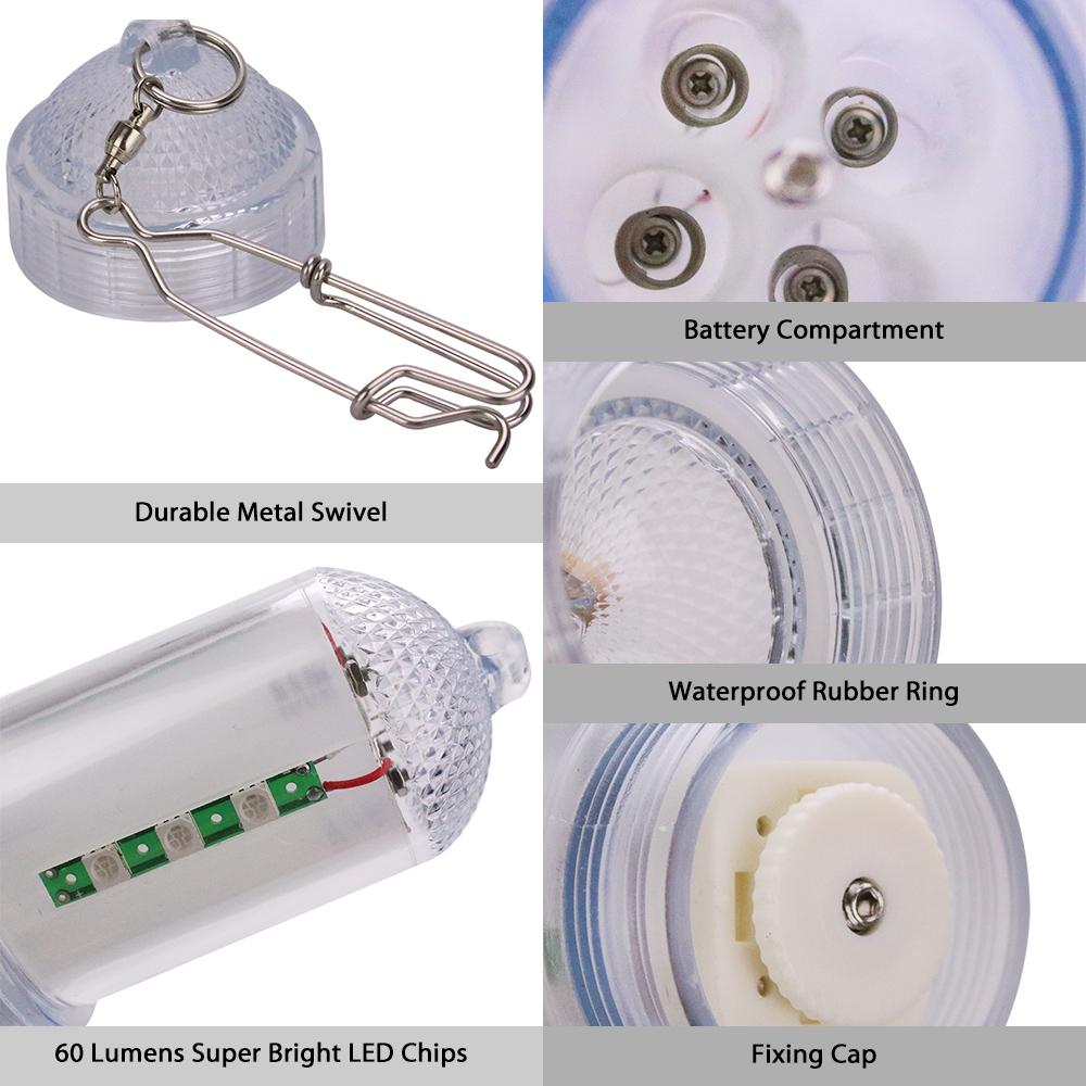 Waterproof Underwater Fishing LED Lure Light Night Fish Attracting Light