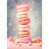 Fashion Pink Food Ice Cream Macaron Poster Pop Canvas Painting Print Wall Art HD Picture Girls Room Nursery Home Decor Frameless